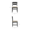 Jax Oak Wood Dining Chair With Wavy Razor Back and Cushion Set of 2 by Modway / EEI-7798