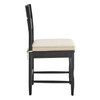 Jax Oak Wood Dining Chair With Wavy Razor Back and Cushion Set of 2 by Modway / EEI-7798