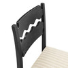 Jax Oak Wood Dining Chair With Wavy Razor Back and Cushion Set of 2 by Modway / EEI-7798