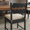Jax Oak Wood Dining Chair With Wavy Razor Back and Cushion Set of 2 by Modway / EEI-7798