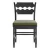 Jax Oak Wood Dining Chair With Wavy Razor Back and Cushion Set of 2 by Modway / EEI-7798