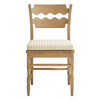 Jax Oak Wood Dining Chair With Wavy Razor Back and Cushion Set of 2 by Modway / EEI-7798
