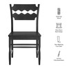 Jax Oak Wood Dining Chair With Wavy Razor Back Set of 2 by Modway / EEI-7799