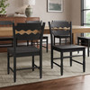Jax Oak Wood Dining Chair With Wavy Razor Back Set of 2 by Modway / EEI-7799