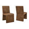 Emory Vegan Leather Dining Side Chair Set of 2 by Modway / EEI-7827