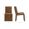 Emory Vegan Leather Dining Side Chair Set of 2 by Modway / EEI-7827