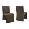 Emory Vegan Leather Dining Side Chair Set of 2 by Modway / EEI-7827