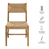 Bodie Wood Dining Chair Set of 2 by Modway / EEI-7899