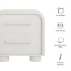 Bellamy Curved 2-Drawer Nightstand by Modway / MOD-7385