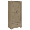 Arvida 2-door Bedroom Wardrobe Storage Cabinet Armoire Latte / CS-950443