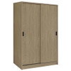Noble 2-door Bedroom Wardrobe Storage Cabinet Armoire Latte / CS-950441LOK