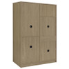 Noble 2-door Bedroom Wardrobe Storage Cabinet Armoire Latte / CS-950441LOK