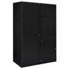 Noble 2-door Bedroom Wardrobe Storage Cabinet Armoire Black / CS-950441BLK
