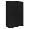 Cerda 3-door Bedroom Wardrobe Storage Cabinet Armoire Black / CS-950448BLK