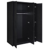 Cerda 3-door Bedroom Wardrobe Storage Cabinet Armoire Black / CS-950448BLK