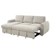 Nuriel Reversible Sectional Sofa w/Sleeper & Storage / LV07550