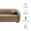 Holland 85" Vegan Leather Sofa by Modway / EEI-7742