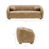 Holland 85" Vegan Leather Sofa by Modway / EEI-7742