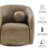 Holland Swivel Vegan Leather Armchair by Modway / EEI-7743