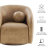 Holland Swivel Vegan Leather Armchair by Modway / EEI-7743