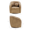 Holland Swivel Vegan Leather Armchair by Modway / EEI-7743