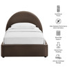 Resort Twin Arched Performance Velvet Storage Platform Bed Frame by Modway / MOD-7343