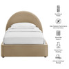 Resort Twin Arched Performance Velvet Storage Platform Bed Frame by Modway / MOD-7343