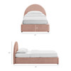 Resort Twin Arched Upholstered Fabric Storage Platform Bed Frame by Modway / MOD-7344