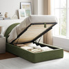 Resort Twin Arched Upholstered Fabric Storage Platform Bed Frame by Modway / MOD-7344