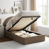 Resort Twin Arched Upholstered Fabric Storage Platform Bed Frame by Modway / MOD-7344