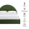 Resort Queen Arched Performance Velvet Storage Platform Bed Frame by Modway / MOD-7347