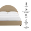 Resort King Arched Performance Velvet Storage Platform Bed Frame by Modway / MOD-7349