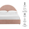 Resort King Arched Upholstered Fabric Storage Platform Bed Frame by Modway / MOD-7350