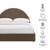 Resort King Arched Upholstered Fabric Storage Platform Bed Frame by Modway / MOD-7350