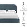 Keynote King Performance Velvet Storage Platform Bed Frame by Modway / MOD-7357