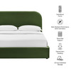 Keynote King Performance Velvet Storage Platform Bed Frame by Modway / MOD-7357