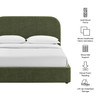 Keynote King Fabric Upholstered Storage Platform Bed Frame by Modway / MOD-7358