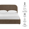 Keynote King Fabric Upholstered Storage Platform Bed Frame by Modway / MOD-7358