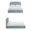 Keynote King Fabric Upholstered Storage Platform Bed Frame by Modway / MOD-7358