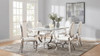 Antoine 7-piece Rectangular Glass Top Dining Table Set White / CS-108811-S7W
