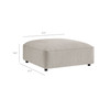 Auren Lattice Bouclé Upholstered Ottoman by Modway / EEI-7678