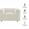 Auren Lattice Bouclé Upholstered Accent Chair by Modway / EEI-7679