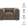 Auren Lattice Bouclé Upholstered Accent Chair by Modway / EEI-7679