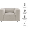 Auren Lattice Bouclé Upholstered Accent Chair by Modway / EEI-7679