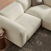 Auren 3 Piece Lattice Bouclé Upholstered Modular Loveseat with Ottoman by Modway / EEI-7719