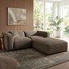 Auren 3 Piece Lattice Bouclé Upholstered Modular Loveseat with Ottoman by Modway / EEI-7719