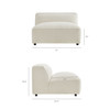 Auren 3 Piece Lattice Bouclé Upholstered Modular Sofa by Modway / EEI-7720