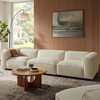 Auren 3 Piece Lattice Bouclé Upholstered Modular Sofa by Modway / EEI-7720