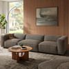 Auren 3 Piece Lattice Bouclé Upholstered Modular Sofa by Modway / EEI-7720