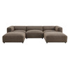 Auren 5 Piece Lattice Bouclé Upholstered Modular Sectional by Modway / EEI-7722